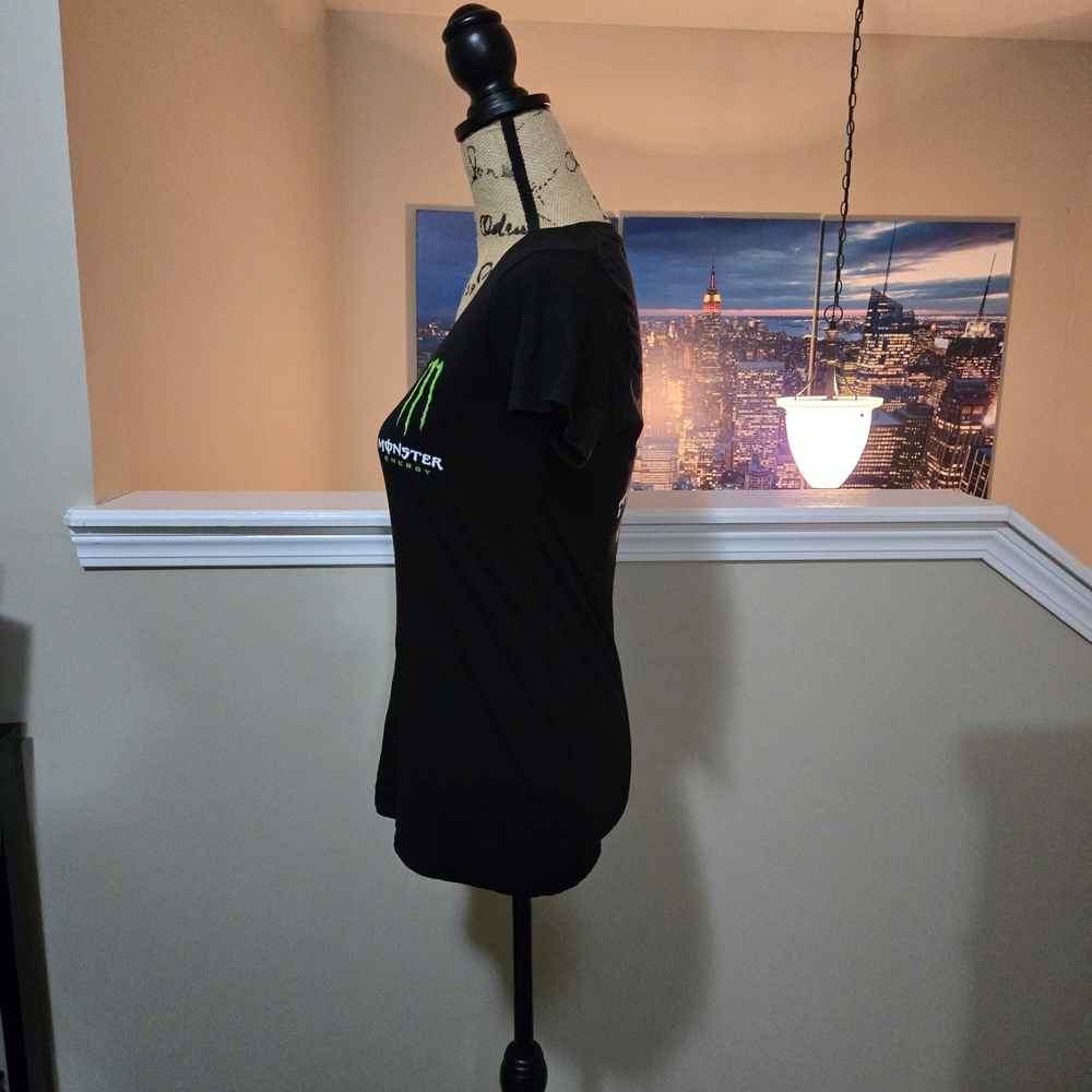 Monster Energy Black V-Neck Tee - Picture 4 of 6